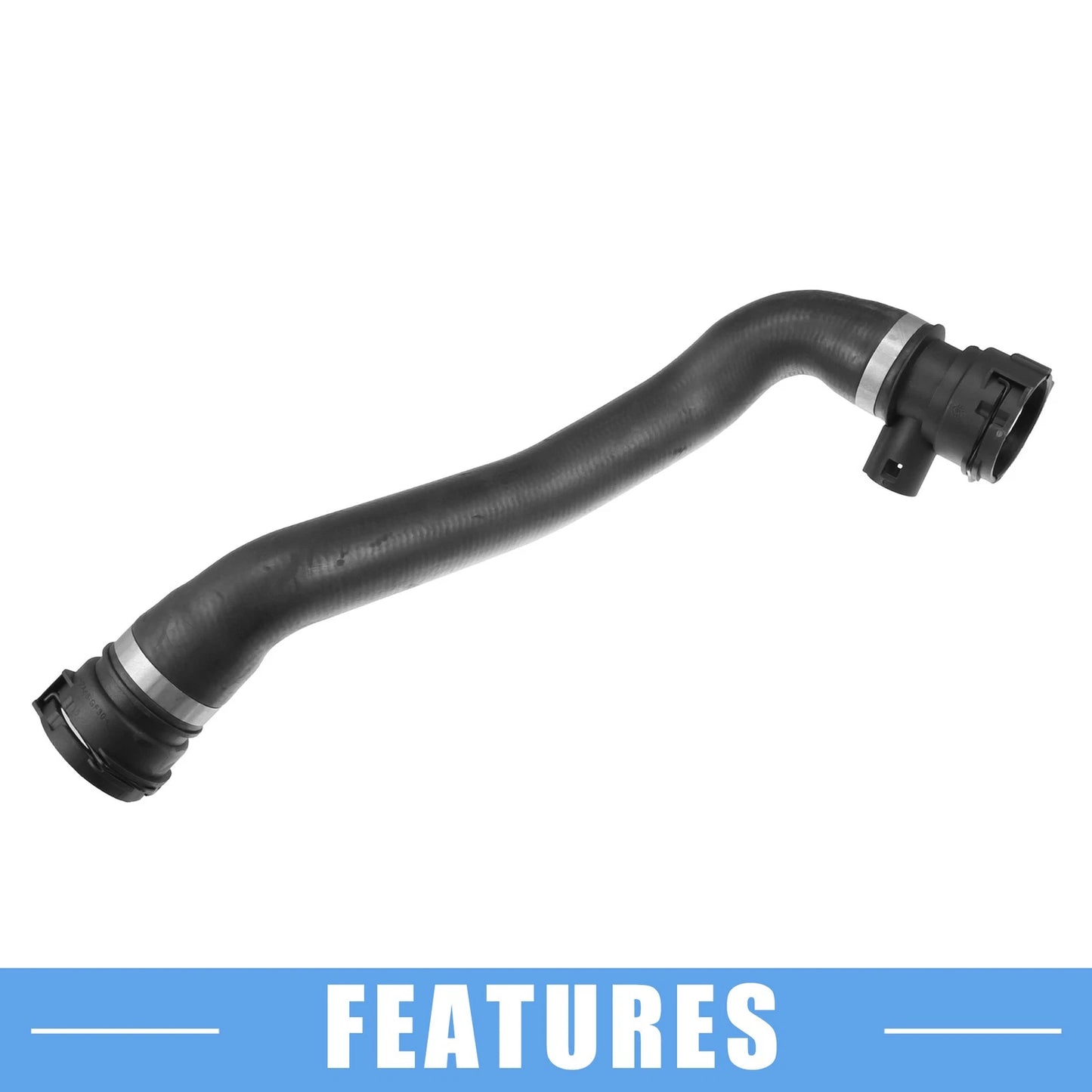 Lower Radiator Coolant Hose for BMW 525i Base 2.5L L6 (2001-2007)