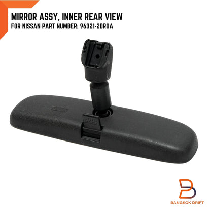 Black Interior Rear View Mirror for Nissan Navara D40 (2005-2015)