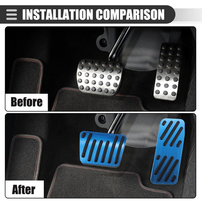 Brake Accelerator Pedal Covers  for Jeep Cherokee (2014-2021) Black Blue