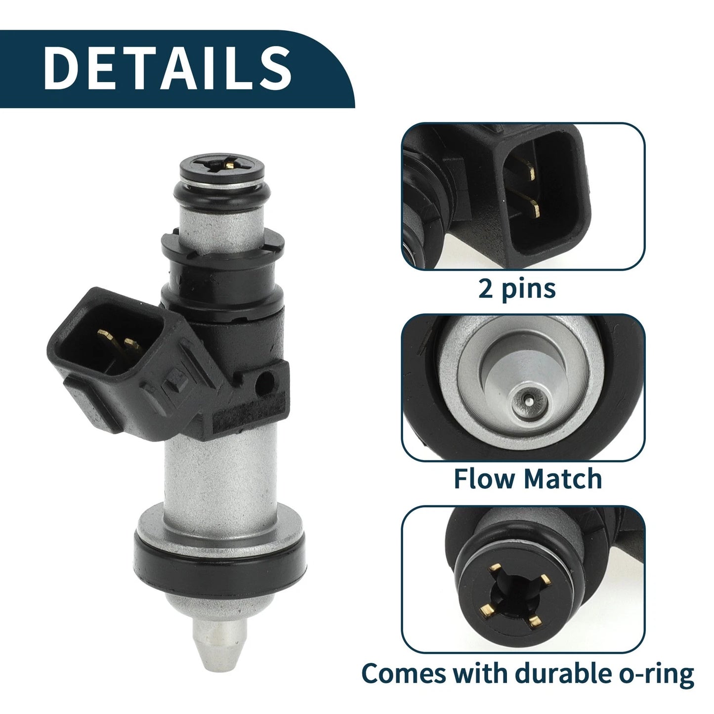 Fuel Injector for Honda CR-V 2.0 (1999-2001) - 1 x Black Injector