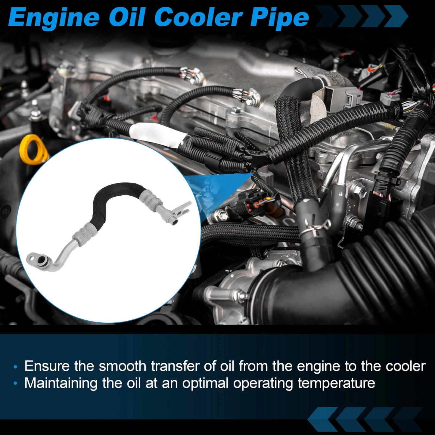 Engine Oil Cooler Tube for BMW 535i E60/E61 (2008-2010)