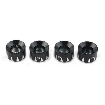 4 x Black Engine Screw Topper Cover Head Bolt Caps for Harley 883