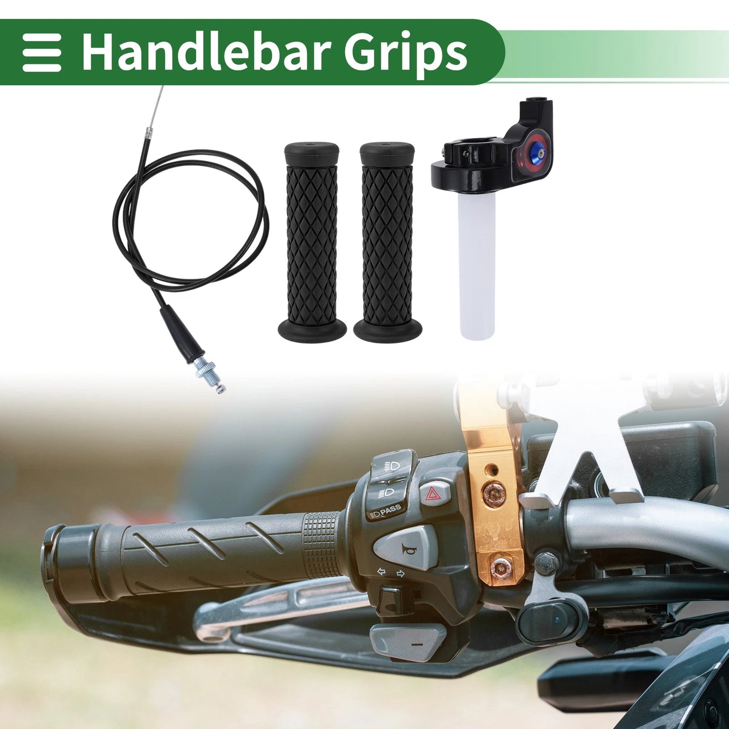 Hand Grips / 7/8" 22mm / Cover for Motorcycle
