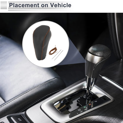 Gear Shift Knob Cover Black Brown for Chevrolet Cruze (2011-2015)