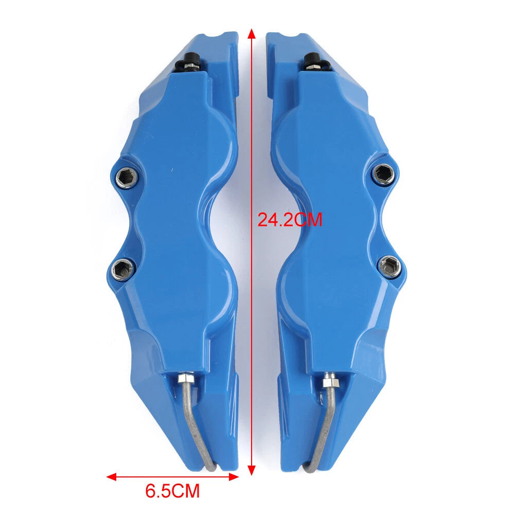 Red Universal Medium 3D Style Car Auto Disc Brake Caliper Covers Set for Make & Model
