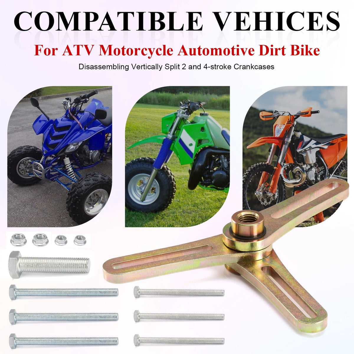 Crank Case Splitter for ATV Crank Removal Dirt Bike