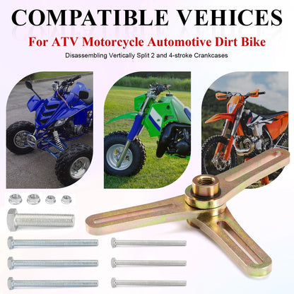 Crank Case Splitter for ATV Crank Removal Dirt Bike