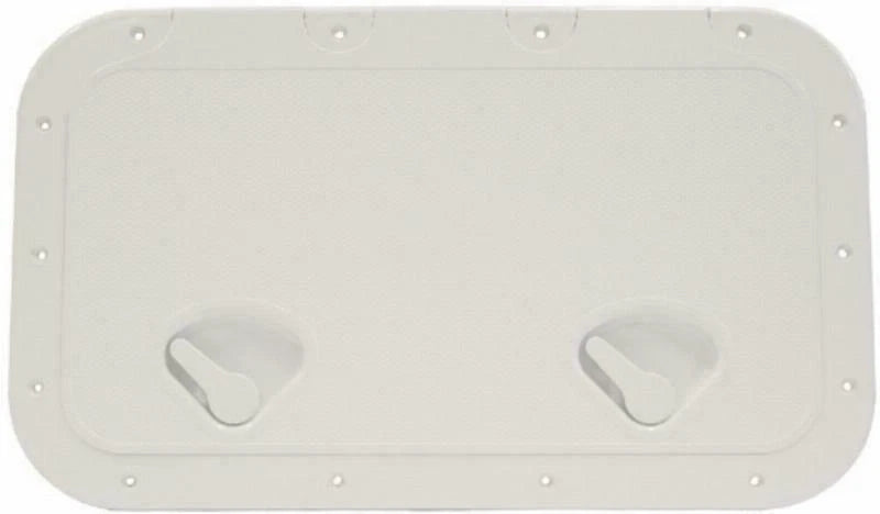 Caravan RV Access Hatch 600mm x 355mm with 2 Recessed Handles White