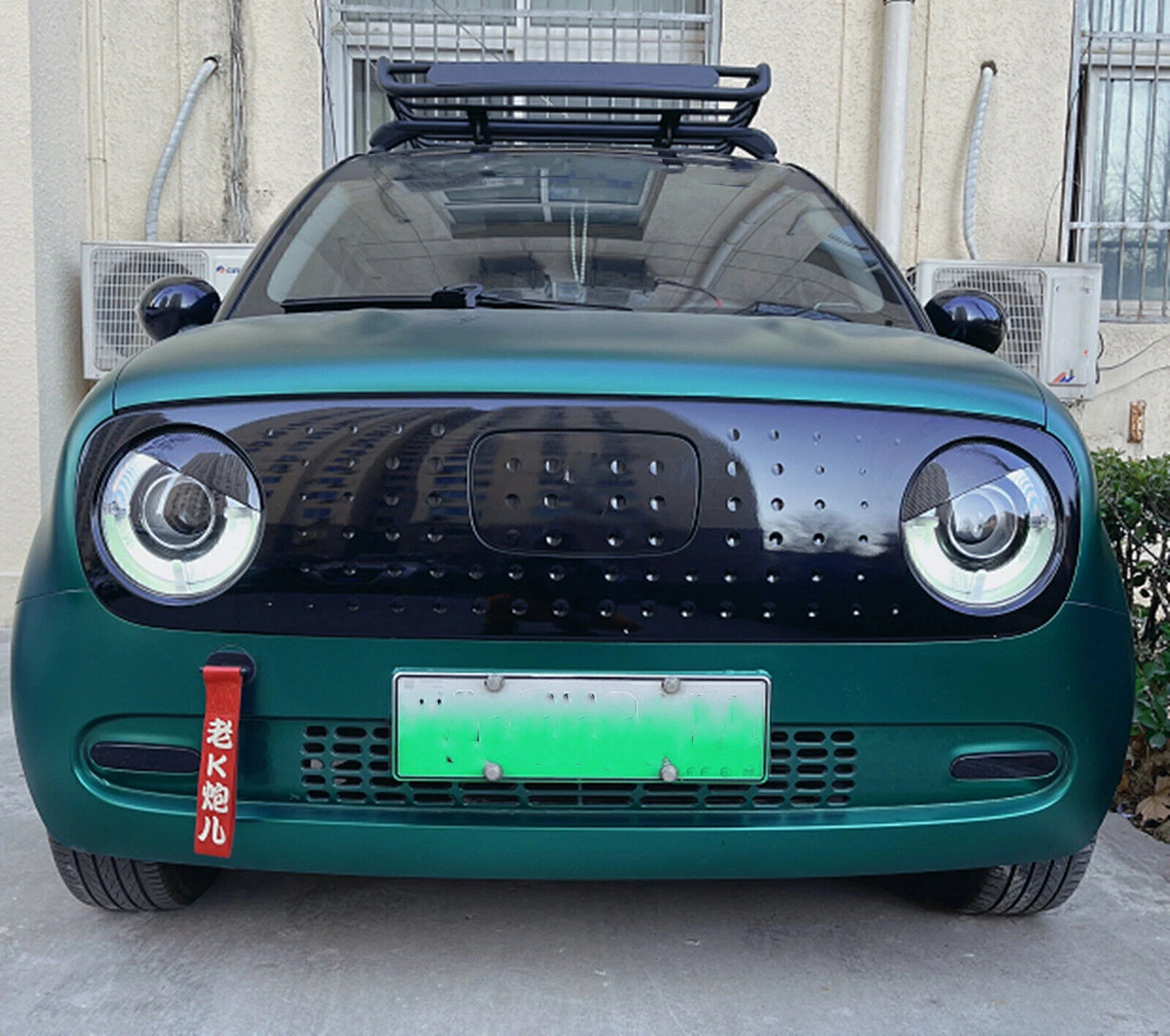 2 x Carbon Fiber Headlight Eyelid Covers for Ora (2018-2022)
