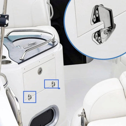 Robust 2Pcs Heavy Duty Marine Hinges Stainless Steel for Boat Decks/Windows