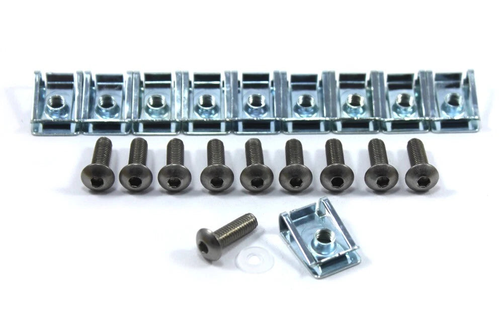 Motorcycle Fairing Bodywork 10 x Spire Speed Clips Steel Bolts for MC