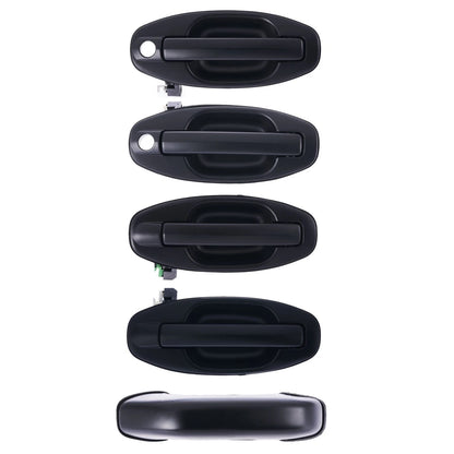 5pc Front Rear Left Right Outer Door Handle for Hyundai Santa Fe (2000–2006)