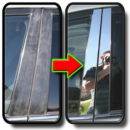 12pcs Chrome Pillar Trim Cover Mirrored Post for Toyota Corolla (2019-2024)