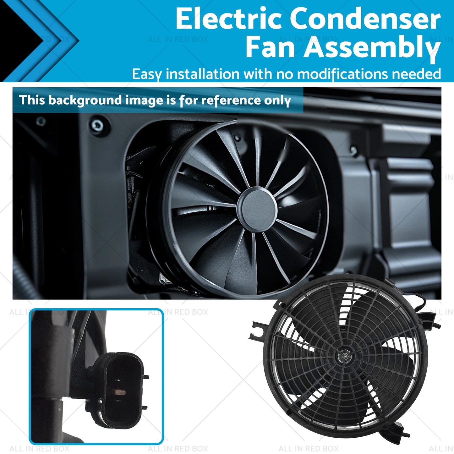 Electric Condenser Fan Assembly for Mitsubishi L200 Montero Sport Pajero (2001-2023)
