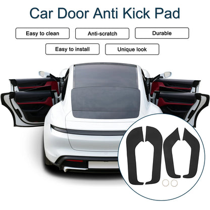 Car Door Anti Kick Pad Sticker Protector for Ford Mondeo (2022) - Black Set