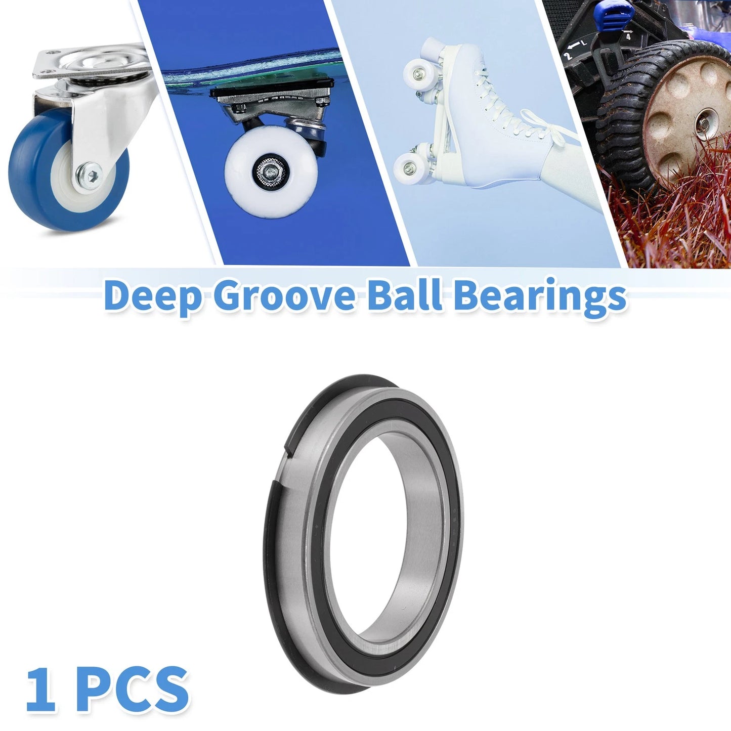 Deep Groove Ball Bearings 70x100x16mm for Scooter Skateboard Wheel