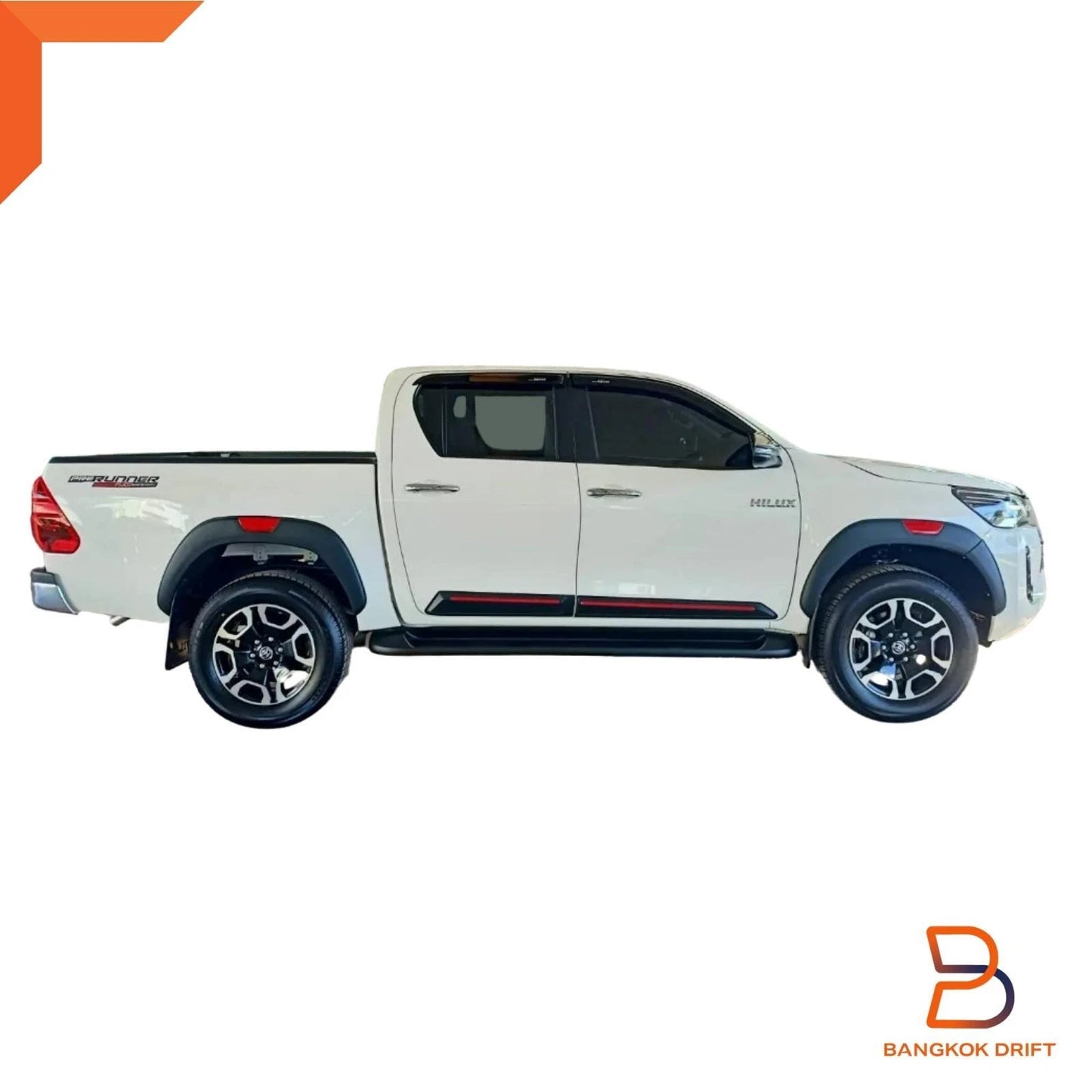 5" Rocco Black Red Fender Flares for Toyota Hilux Revo (2020-2023)