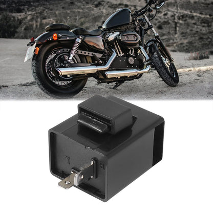 2 x Pin Motorcycle Turn Signal Blinker Relay Beeper Black