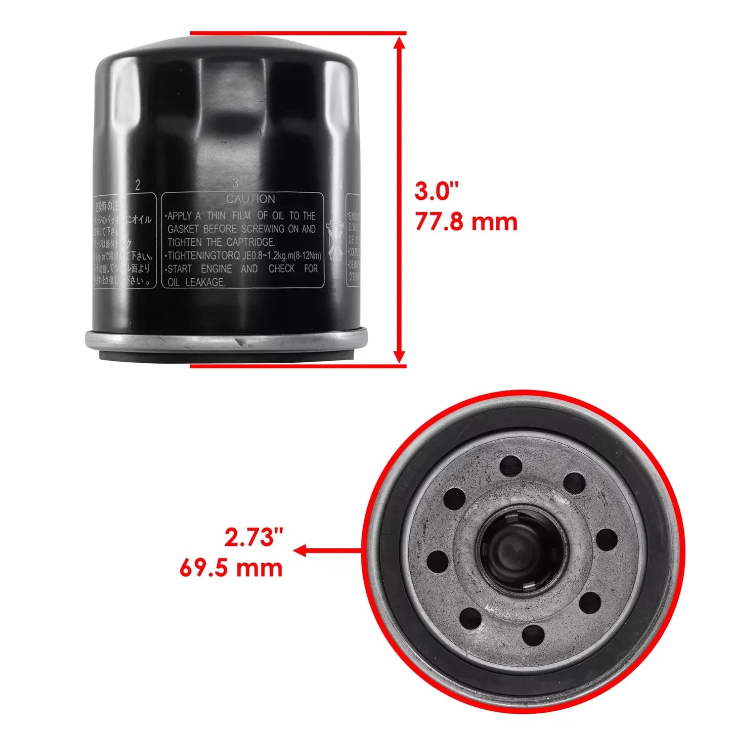 OIL FILTER FOR YAMAHA 5GH 2000-2023
