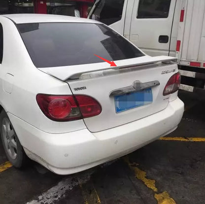 Gloss White Trunk Spoiler Wing for Toyota Corolla 2003-2013 with Brake Light
