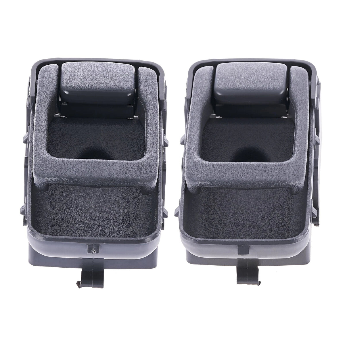 Inner Door Handle Set of 2 for Nissan Navara (1997-2015) Grey Front & Rear