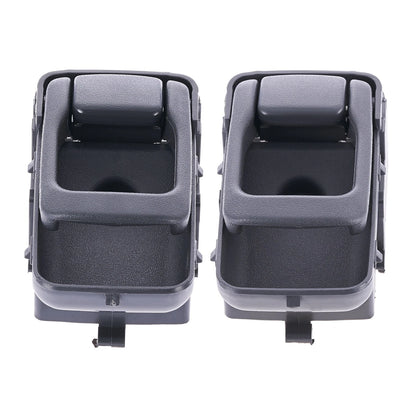 Inner Door Handle Set of 2 for Nissan Navara (1997-2015) Grey Front & Rear
