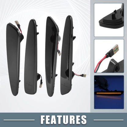 Turn Signal Lights Front Rear LED Amber Red for Chevy