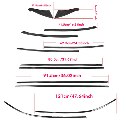 10 x Window Moulding Seal Strips for Infiniti Q50 (2014-2024)