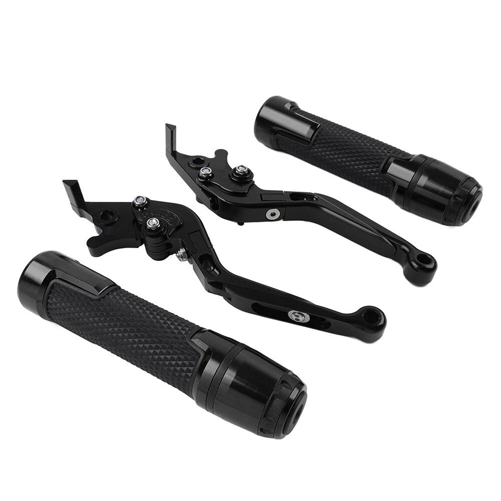 Black Extendable Brake Clutch Levers Grips for BMW R1200GS ADV (2004-2018)