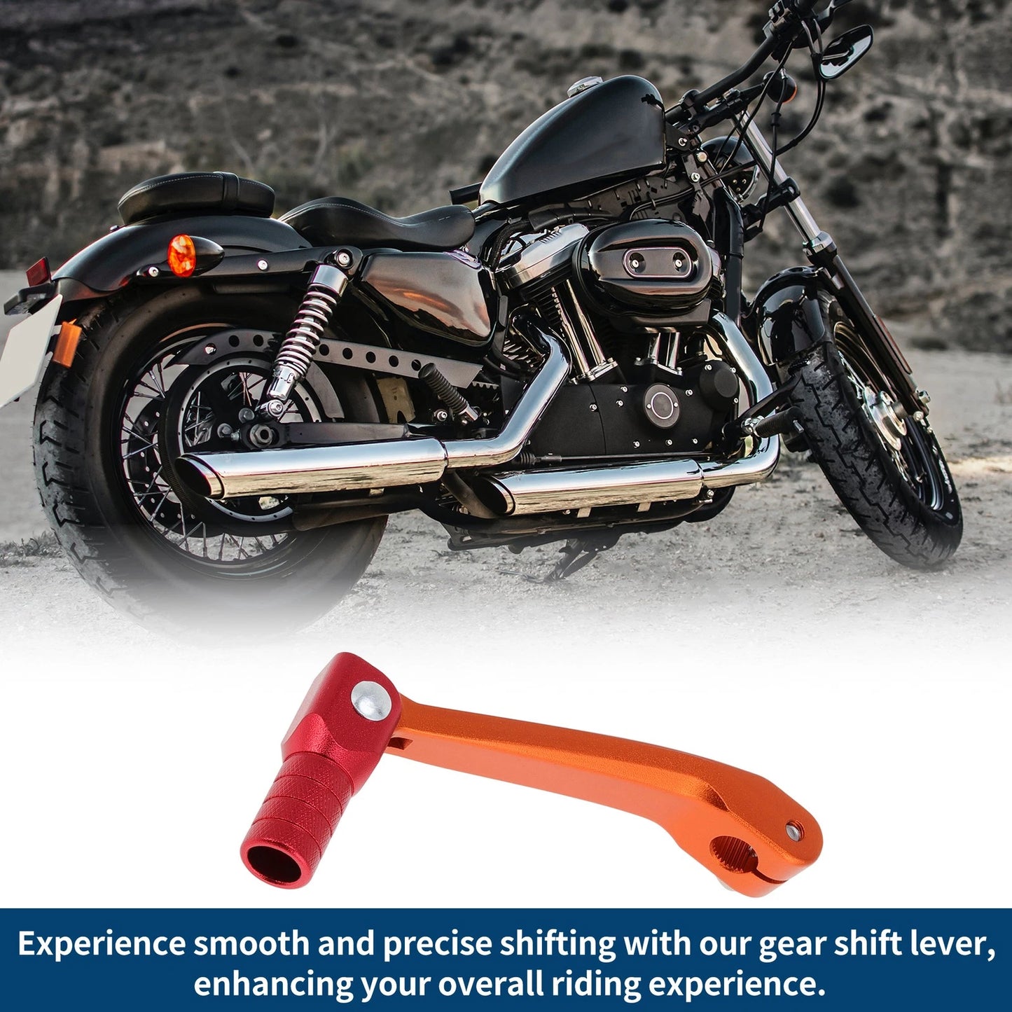 Folding Shifter Lever for Honda CRF150F (2003-2017) - Orange Red
