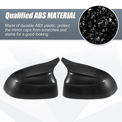 1 Pair Carbon Fiber Pattern Mirror Cover Overlay for BMW X3 G01 / iX3 G08