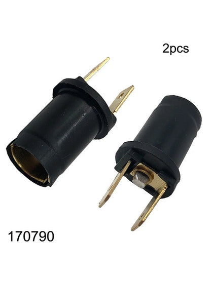2 x Side Light Bulb Holder for Ba9s 989/233 Car Bulb Plastic