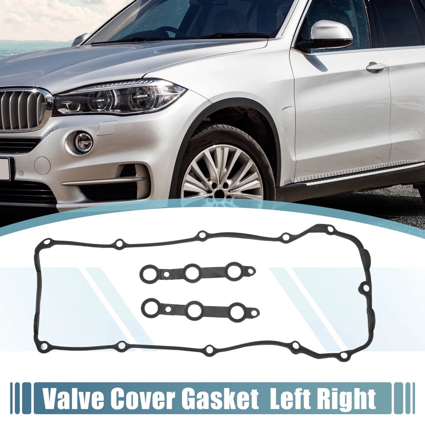 Engine Valve Cover Gasket Seal Set for BMW 330i 3.0L L6 (2003-2005)