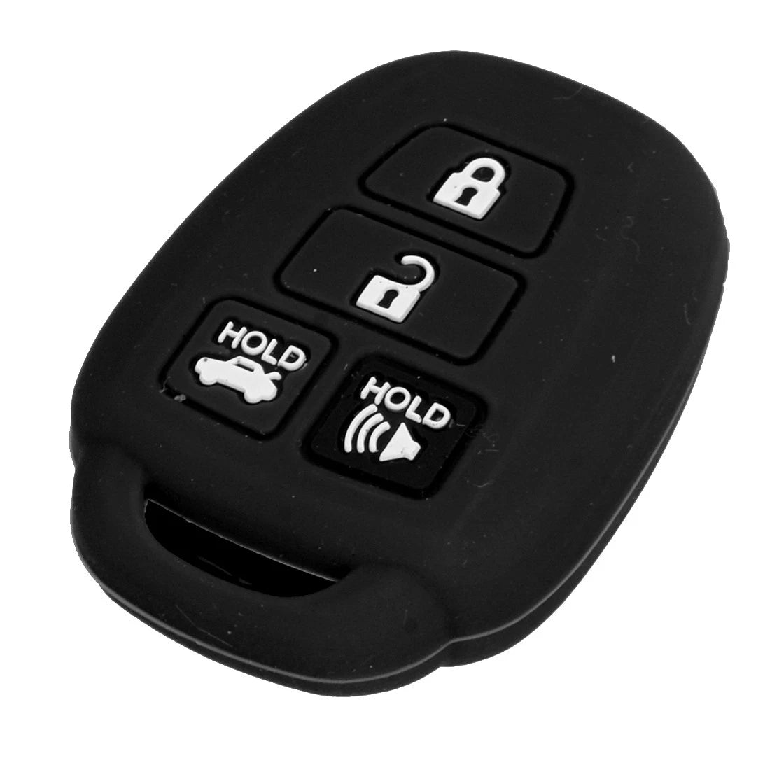 Black Silicone Key Case Cover for Toyota Corolla (2014-2018)