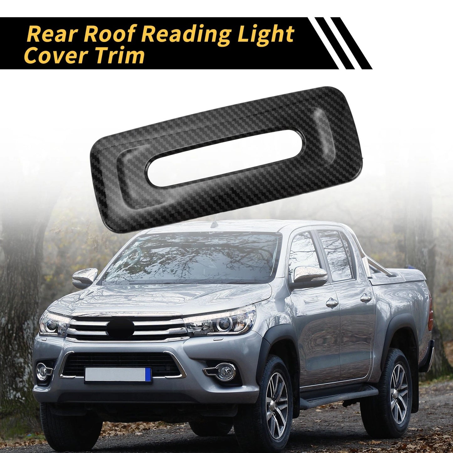 Carbon Fiber Pattern Roof Light Lamp Cover for Toyota Tundra (2022–2024)