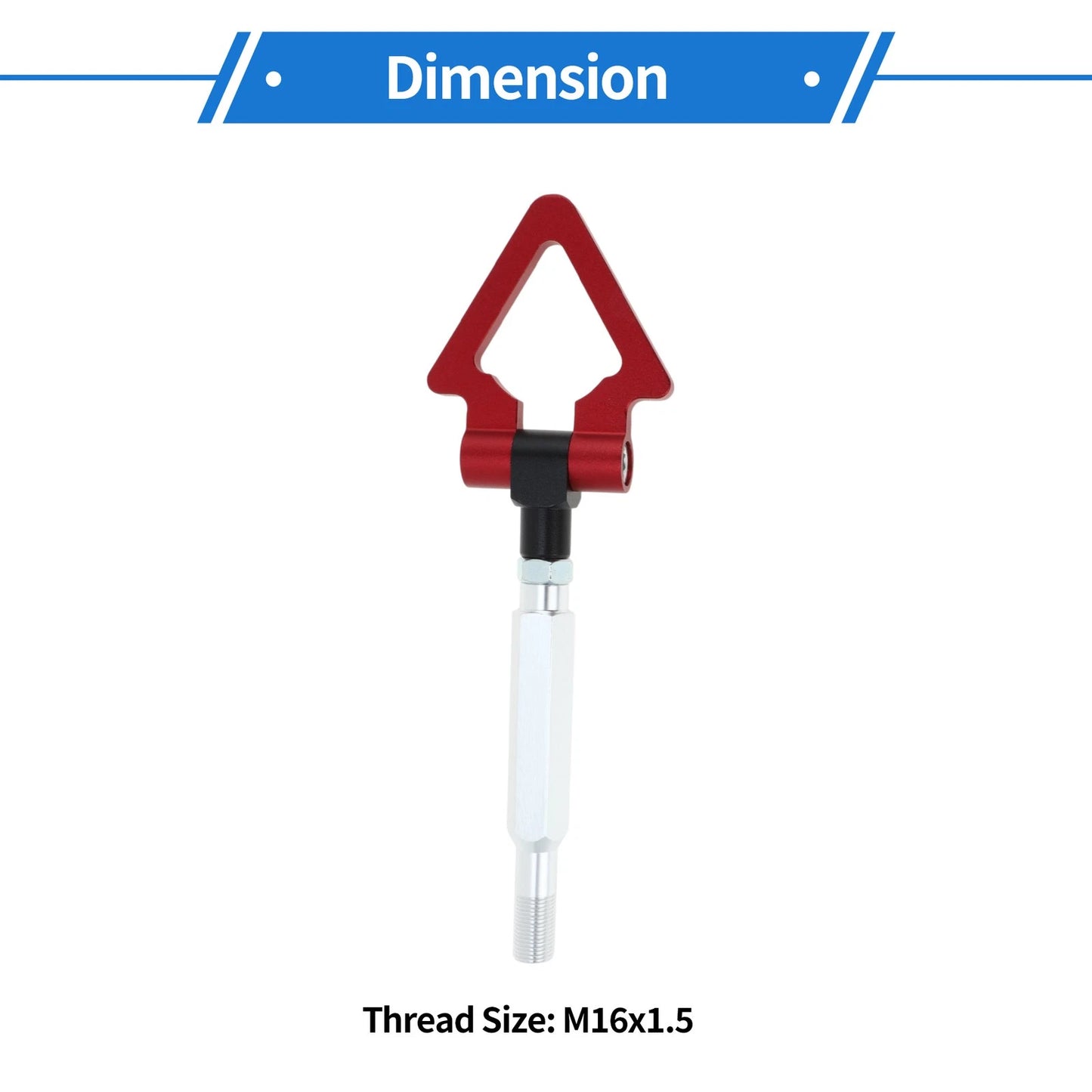 Red Folding Screw-on Tow Hooks for Subaru Impreza