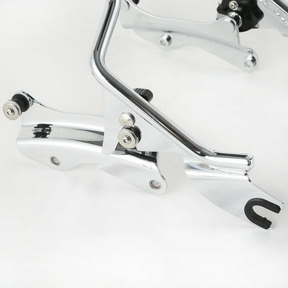4 Point Docking Hardware Backrest Sissy Bar for Harley Touring FLHT (14-23)