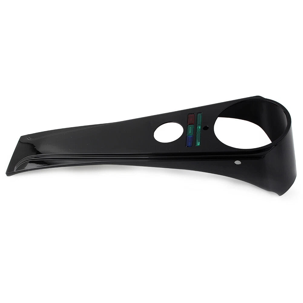 Black Long Rider Style Dash Panel for Harley Softail Custom FXSTC FXDG FXDWG (2000-2017)