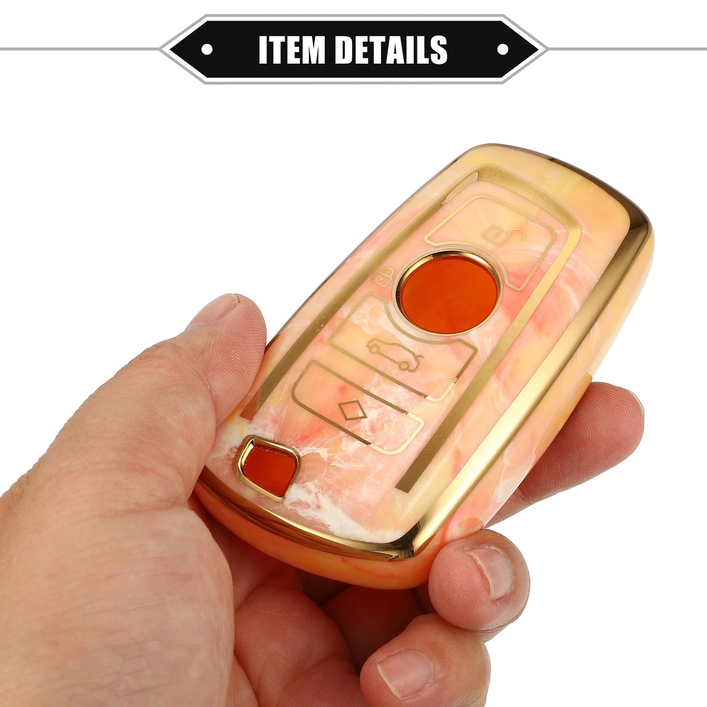 4 Button Remote Key Fob Cover Shell for BMW 2 Series, 3 Series, X4 (2014-2023)