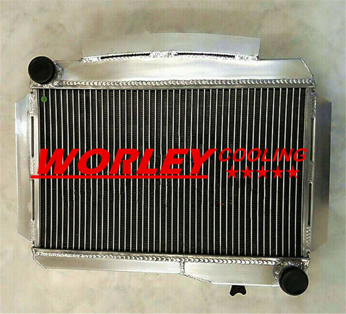 2ROW Aluminum Radiator + Fan for MG MGA 1600 TWIN CAM (1958-1960)