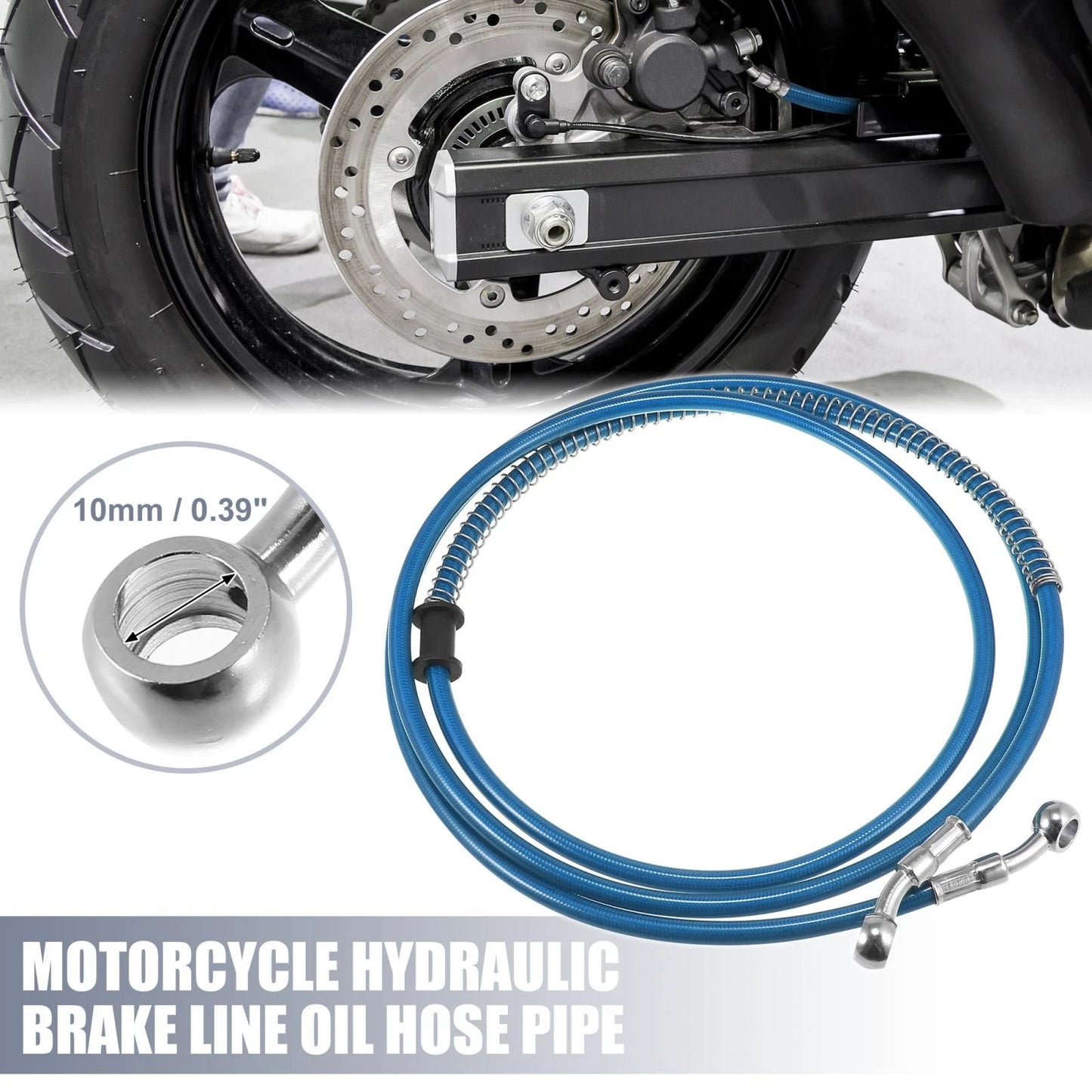 Brake Line / 10mm / Hydraulic Oil Hose Blue for Motorcycle