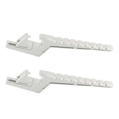 Silver Passenger Footpeg Extensions for Surron Light Bee X/S X/L1E (2020-2023)