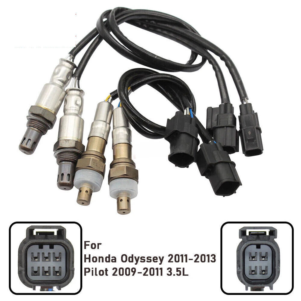 4x Up&Downstream Oxygen Sensor for Honda Odyssey Pilot (2009–2013)