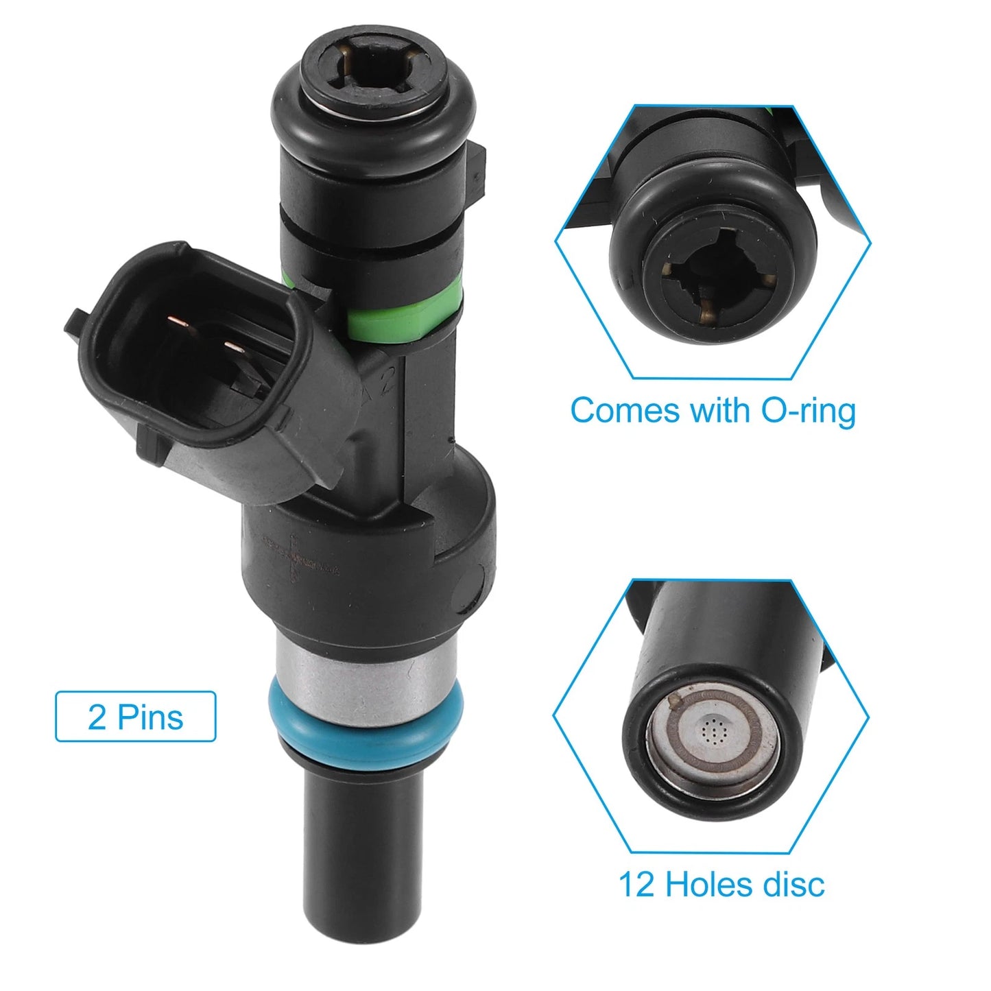 Fuel Injector 1 Pcs for Nissan Versa Micra Tiida Qashqai 1.6L (2007-2013)