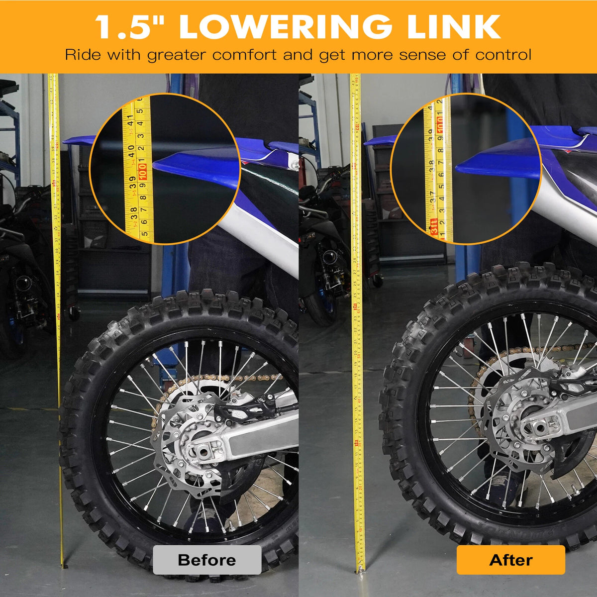 Rear Linkage Lowering Link Kit for Yamaha YZ125 YZ250 (2006-2024)