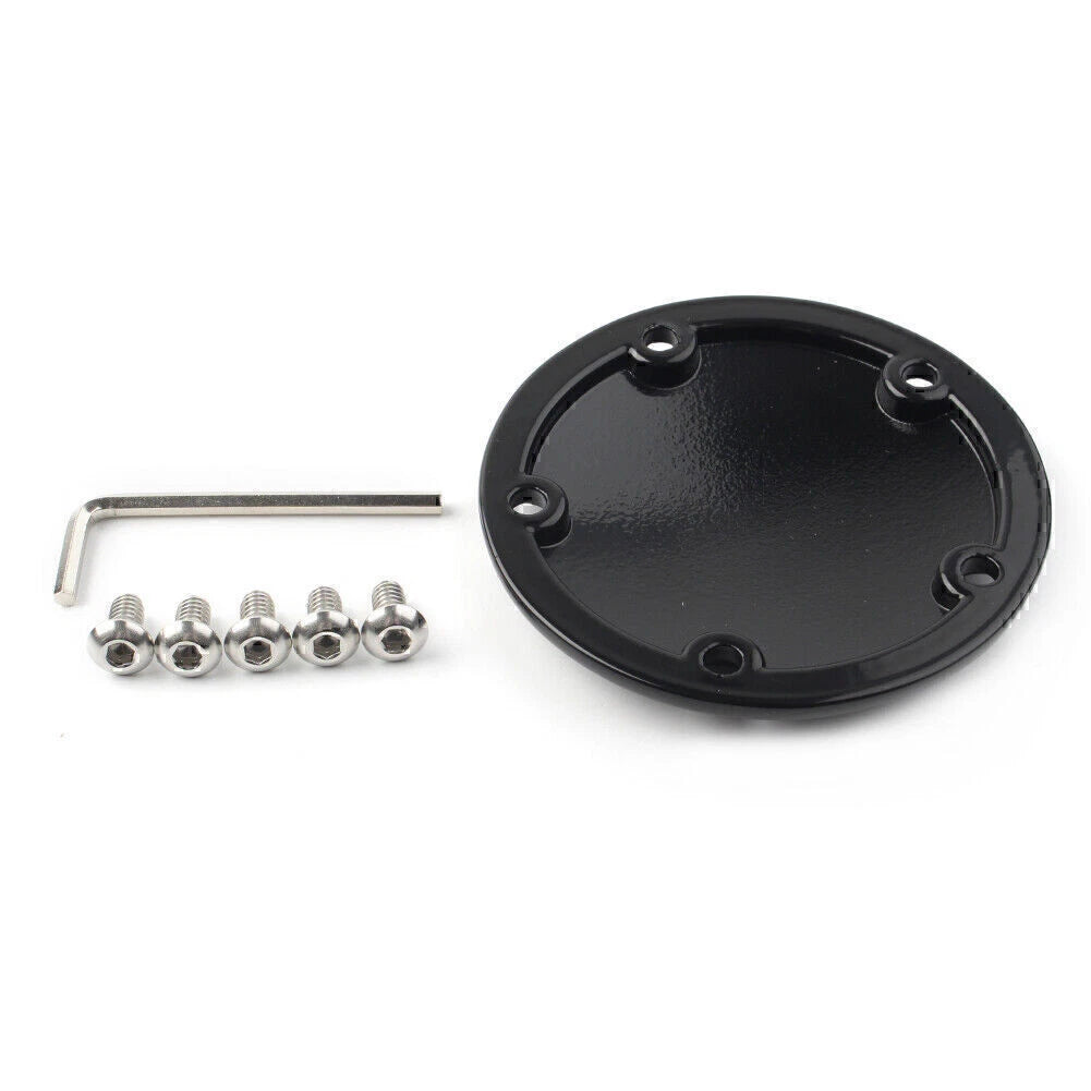 Black Timer Points Cover for Harley Twin Cam Softail Dyna (2000-2017)