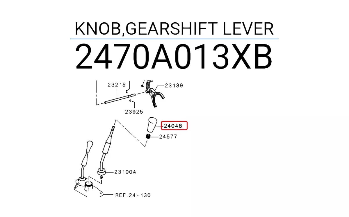 Manual Gear Knob for Mitsubishi L200 Triton (2005-2014)