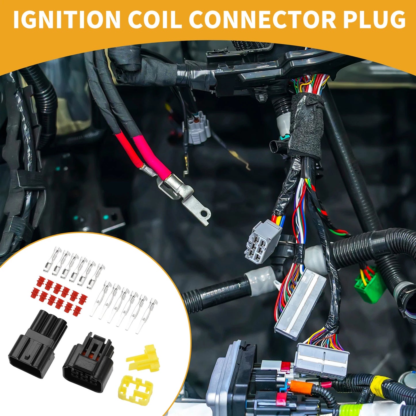 6 Pin Ignition Coil Connector Plug for Ford Mondeo (2000-2007)