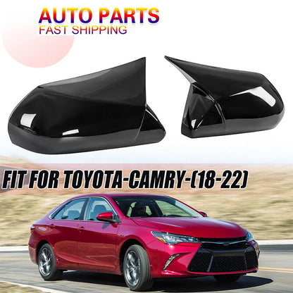Gloss Black Side Mirror Covers for 2018-2022 Toyota Camry (2018-2022)