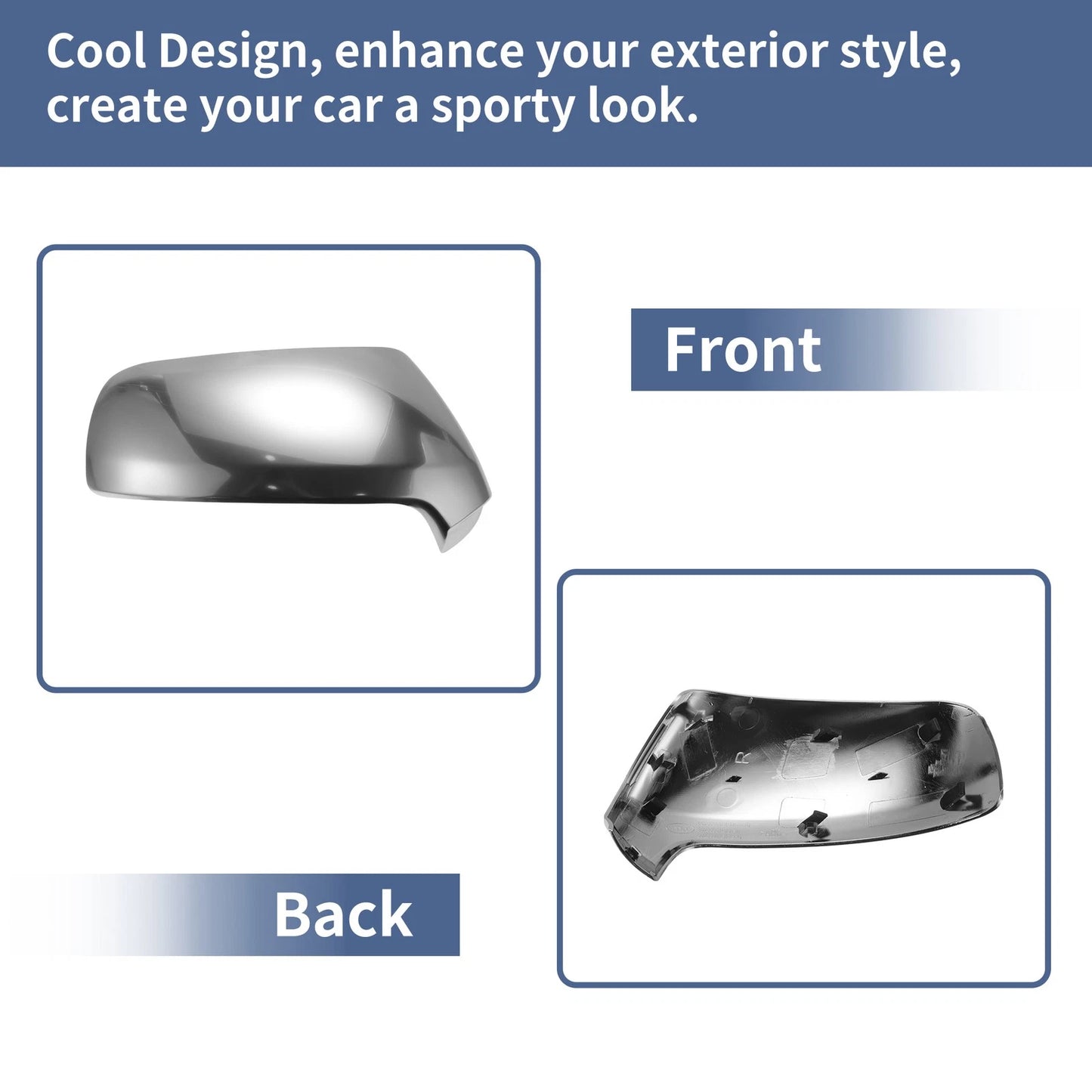 Chrome Mirror Cover Cap for CITROEN C3 PICASSO (2009-2018)